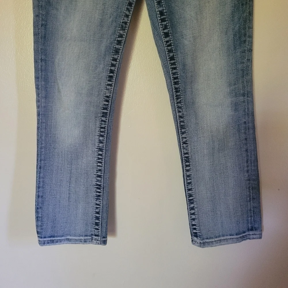 Miss Me JE8131C Embellished Signature Cropped Skinny Jeans Size 26